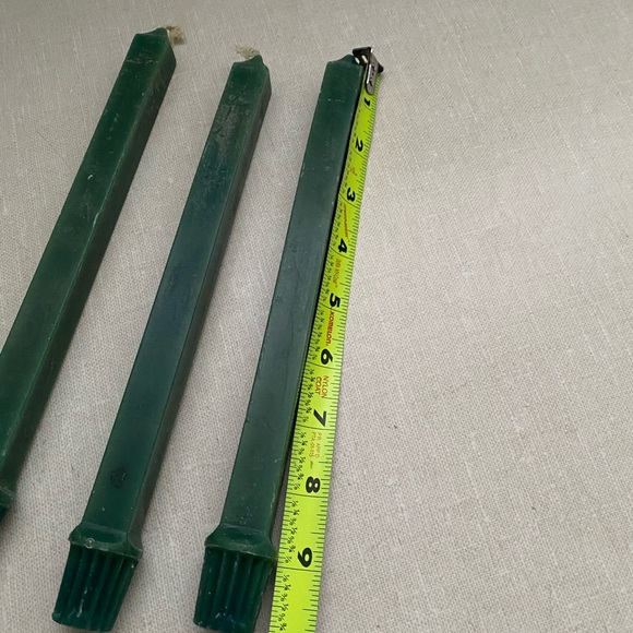 Vintage Partylite Evergreen Candle Sticks Candlestick Lot Of 3 Unlit - Picture 11 of 16